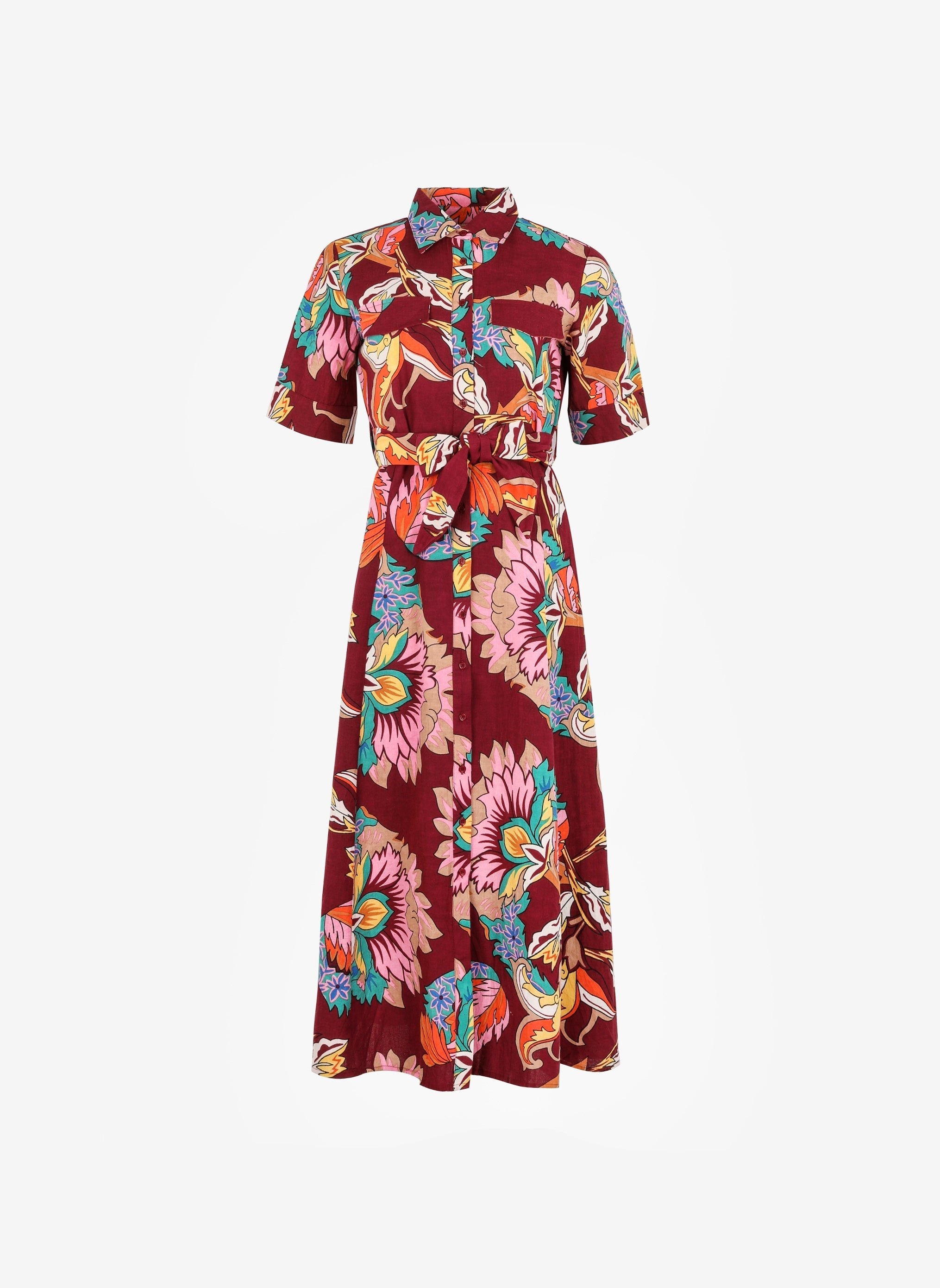 ROBE LONGUE OSMINE jaba cerise