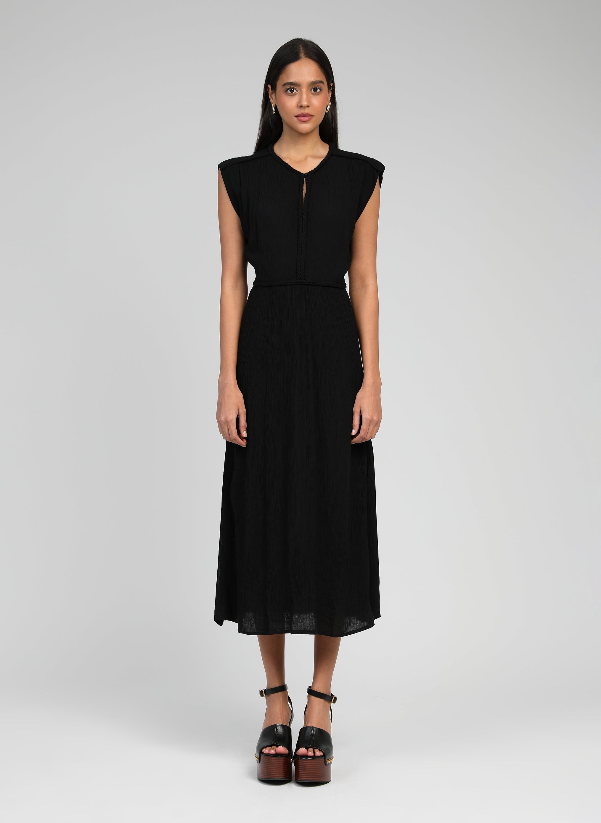 ROBE LONGUE OWESTA noir
