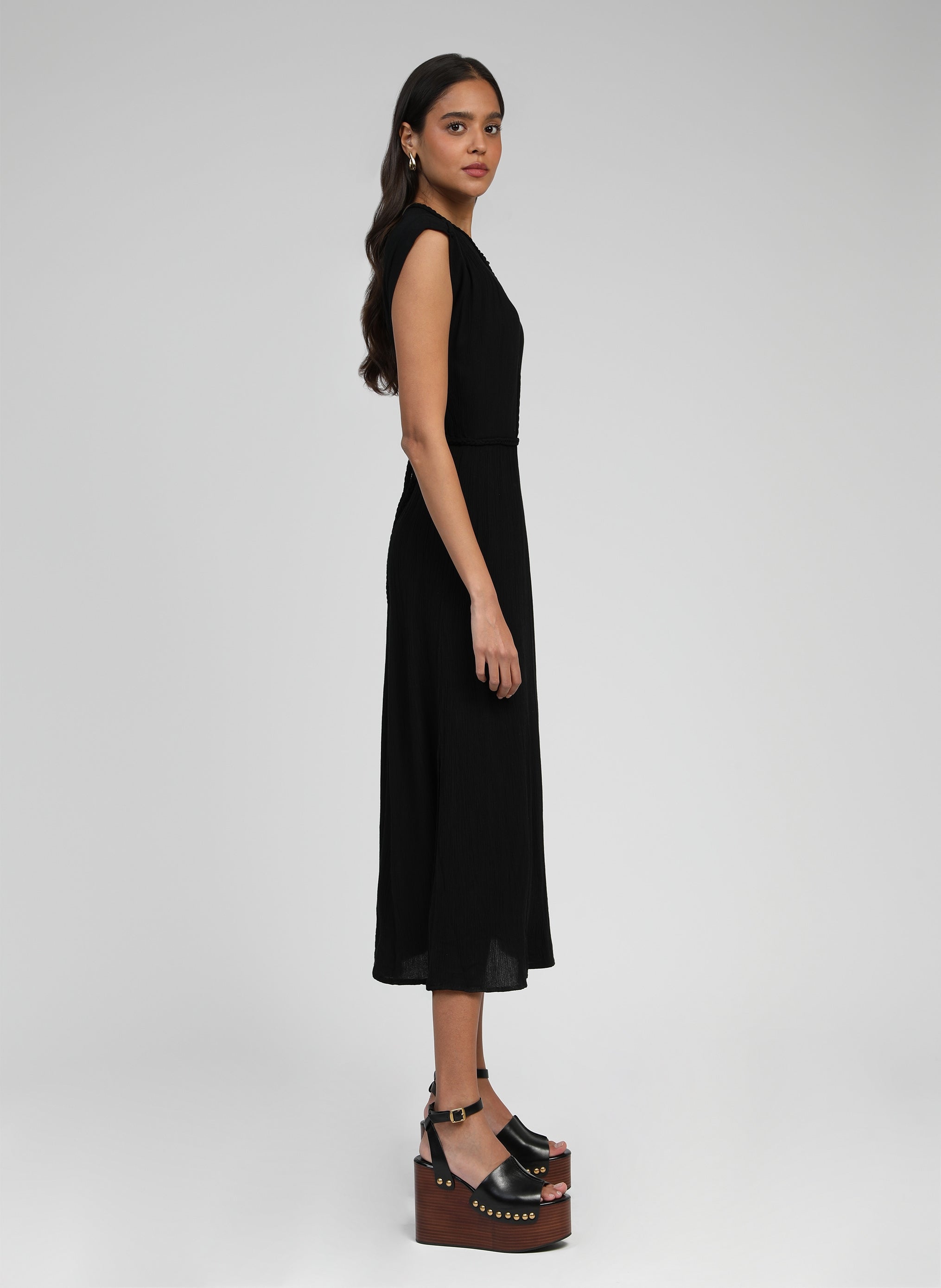 ROBE LONGUE OWESTA noir