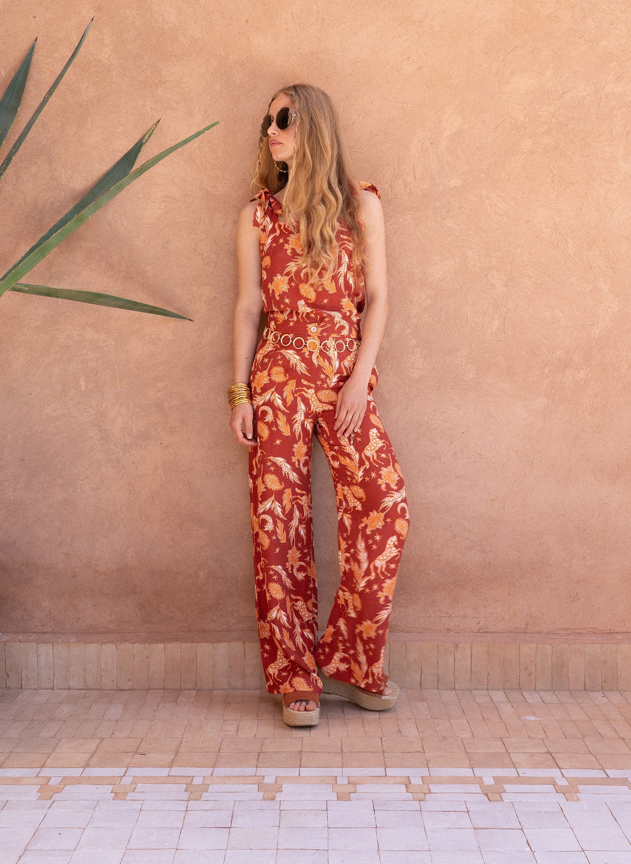 PANTALON PERCY fleche terracotta