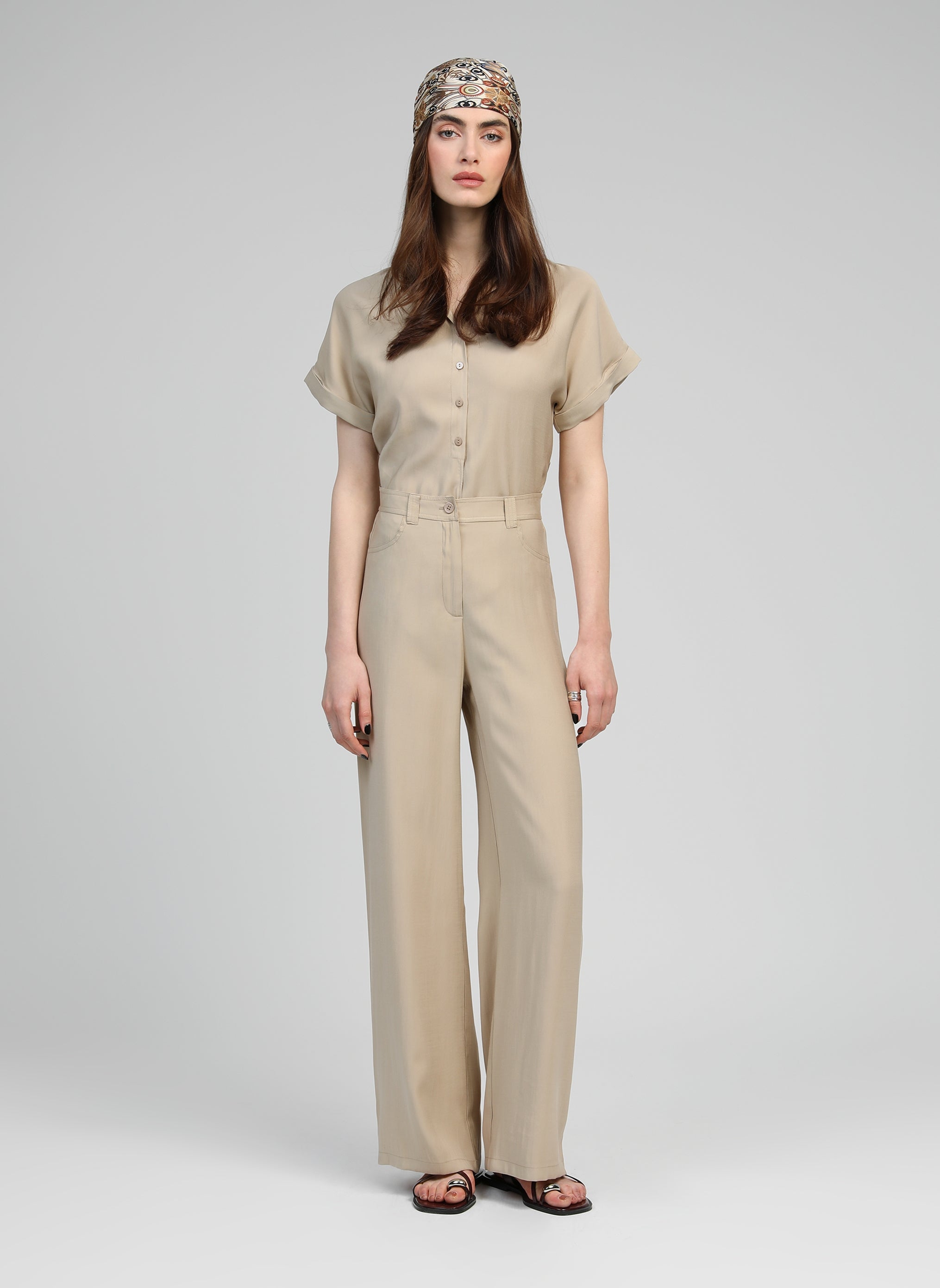 PANTALON PHOEBILA beige