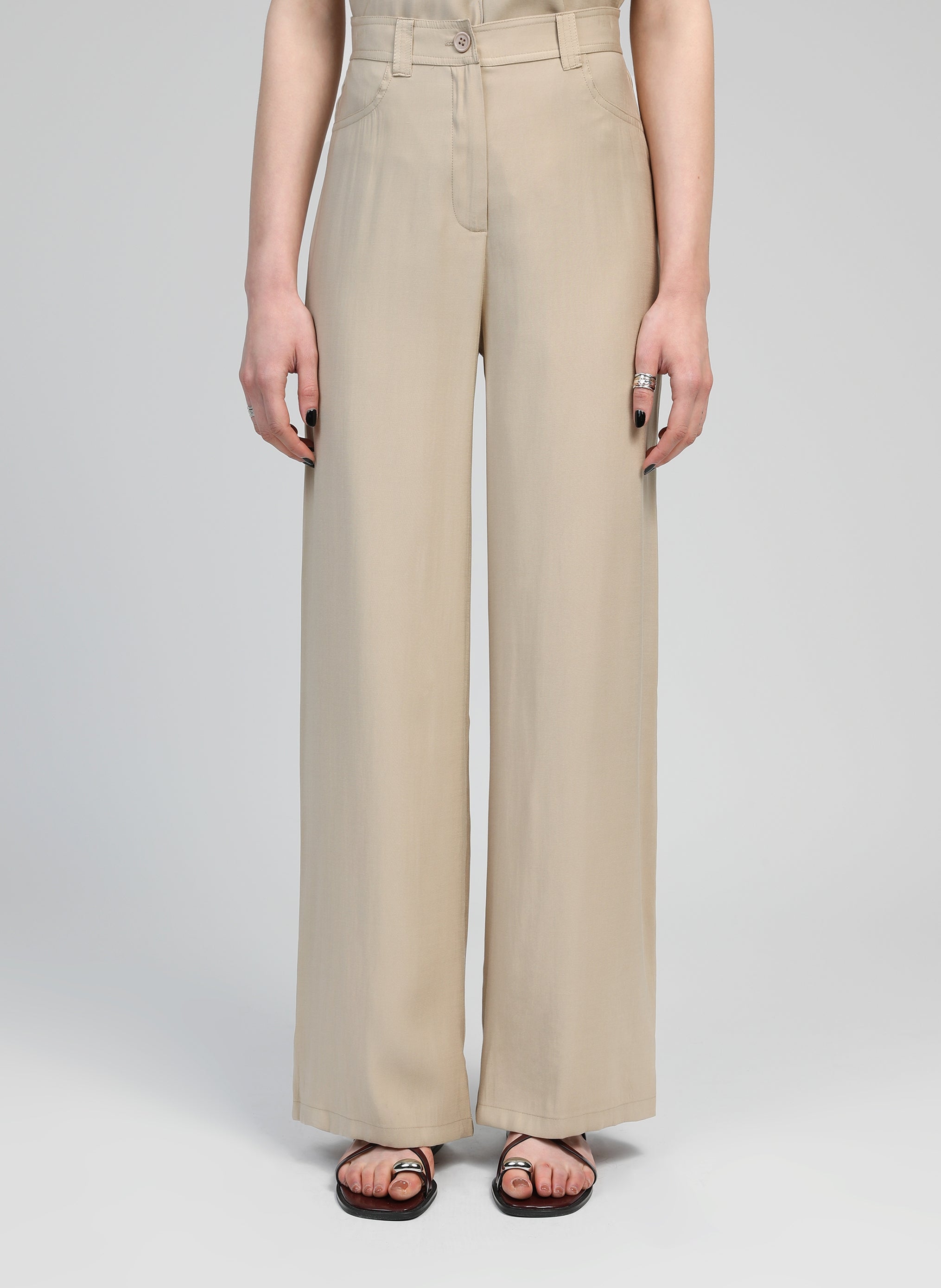 PANTALON PHOEBILA beige