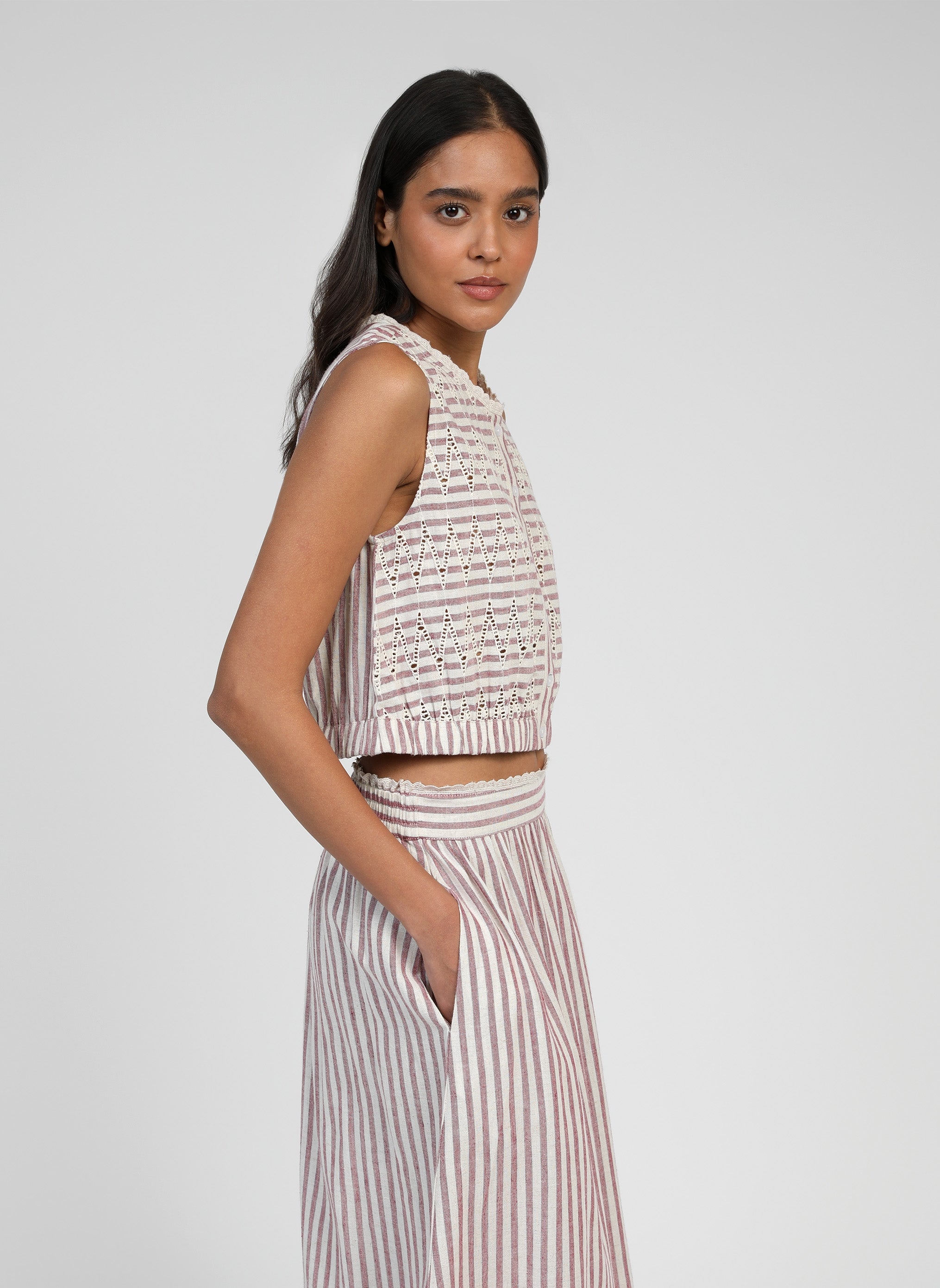 BLOUSE SABIA framboise