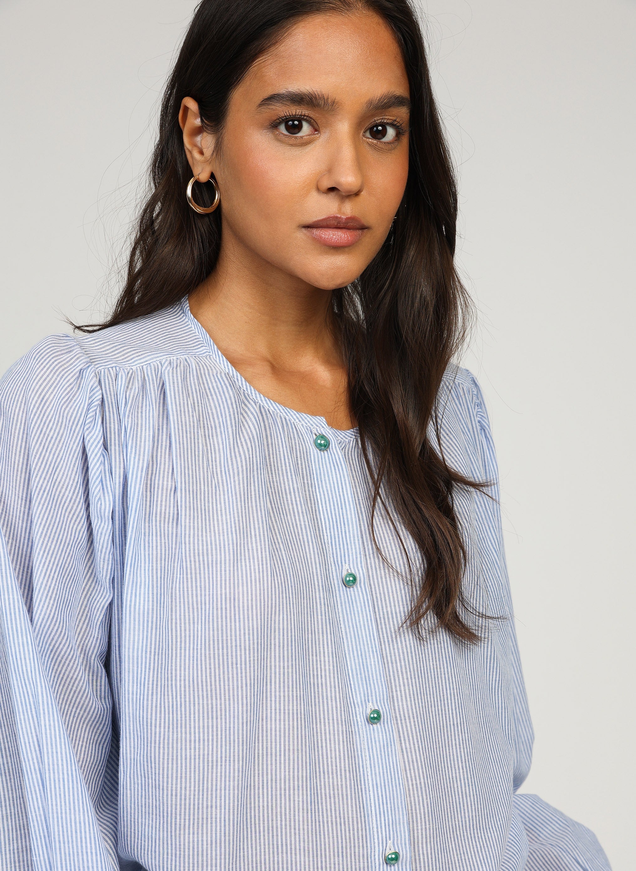BLOUSE SAJONA bleu