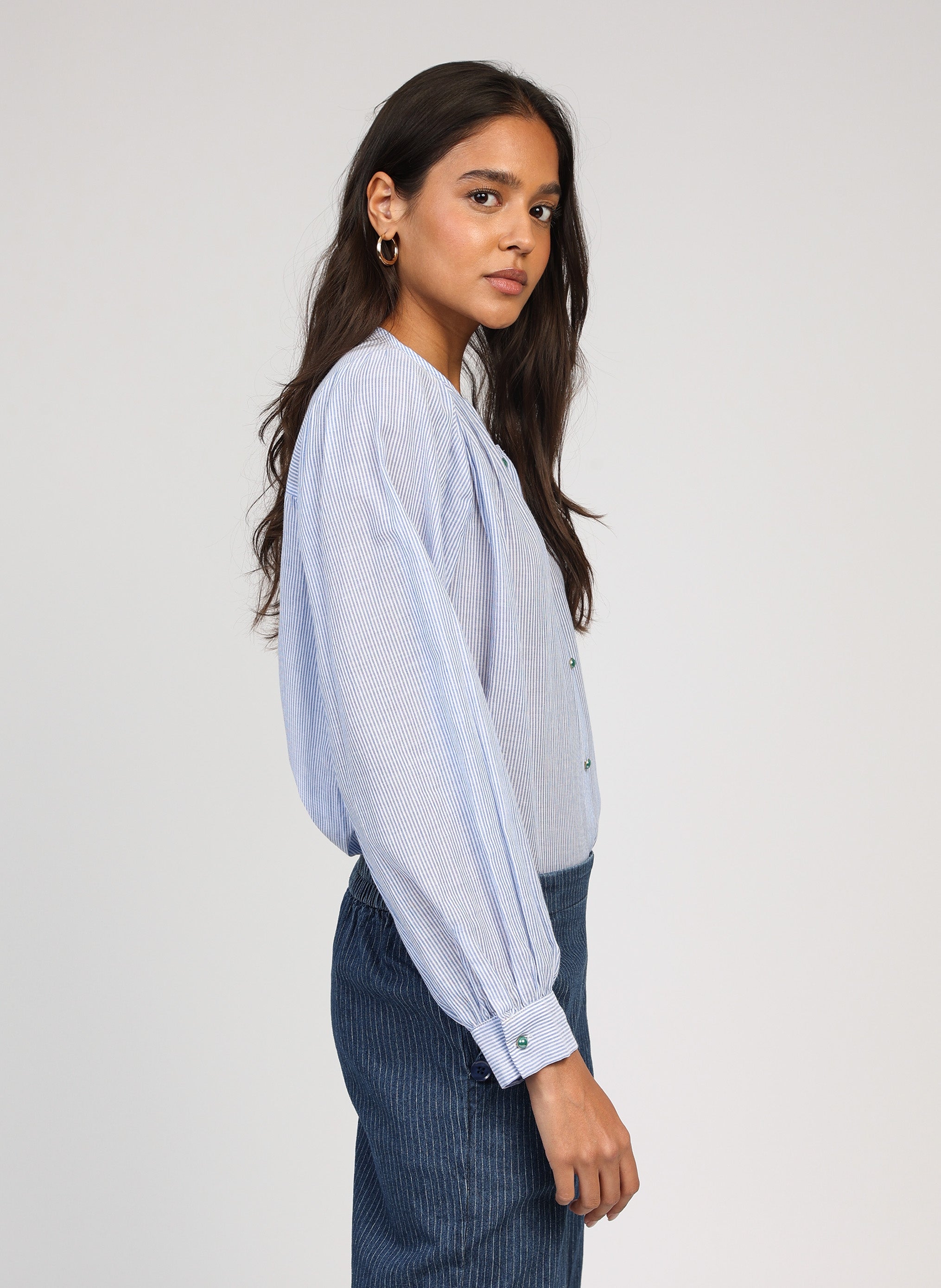 BLOUSE SAJONA bleu