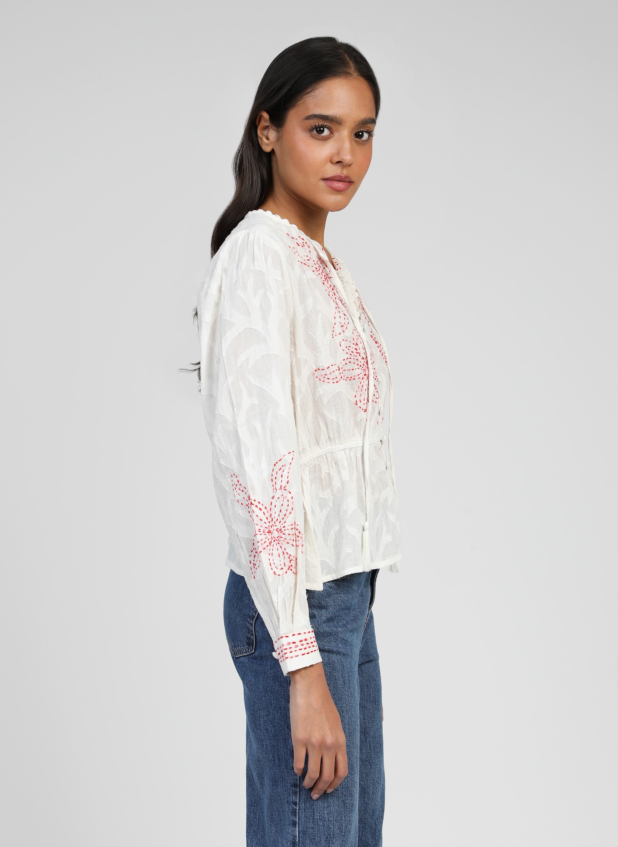 BLOUSE SALBA ecru