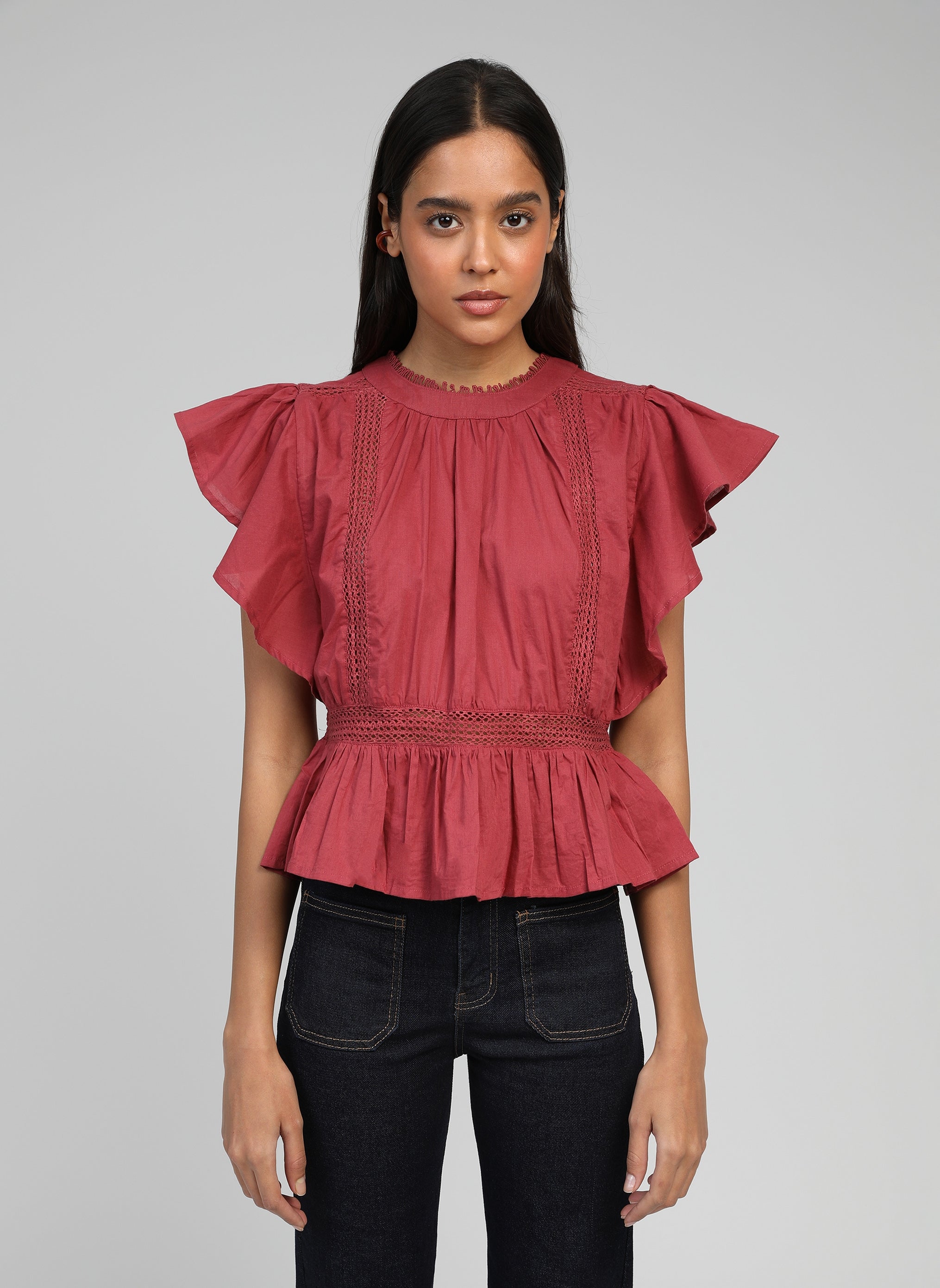 BLOUSE SALEKINA terracotta