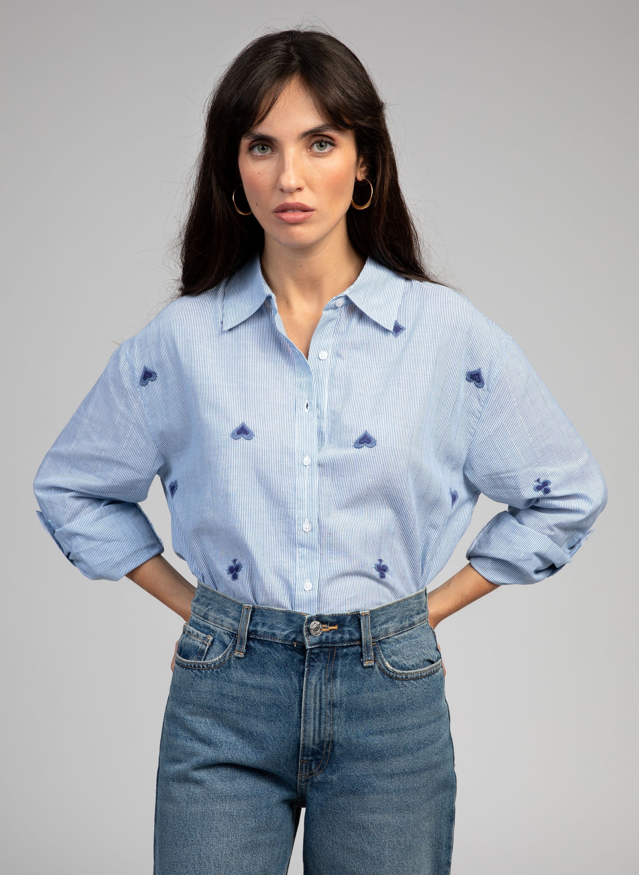 CHEMISE SALIDA bleu