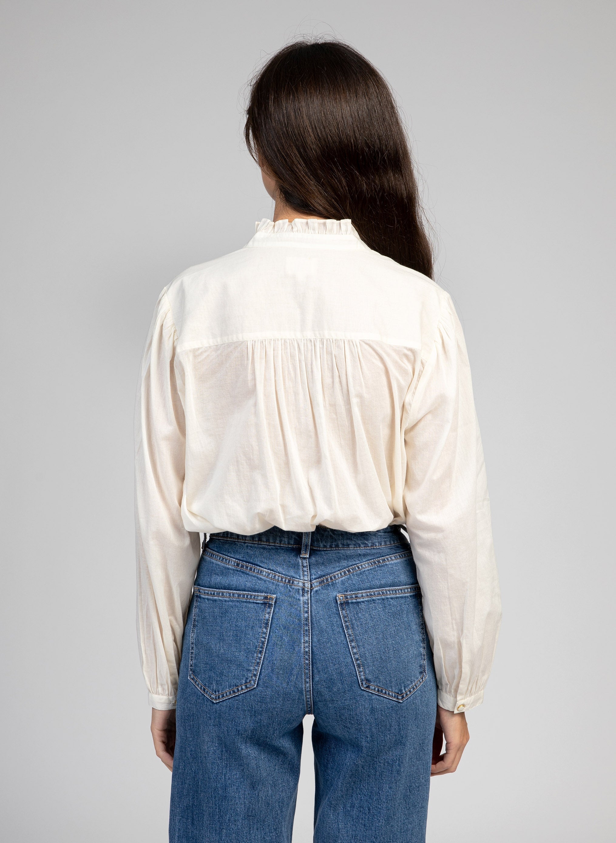 CHEMISE SAMINY blanc cassé