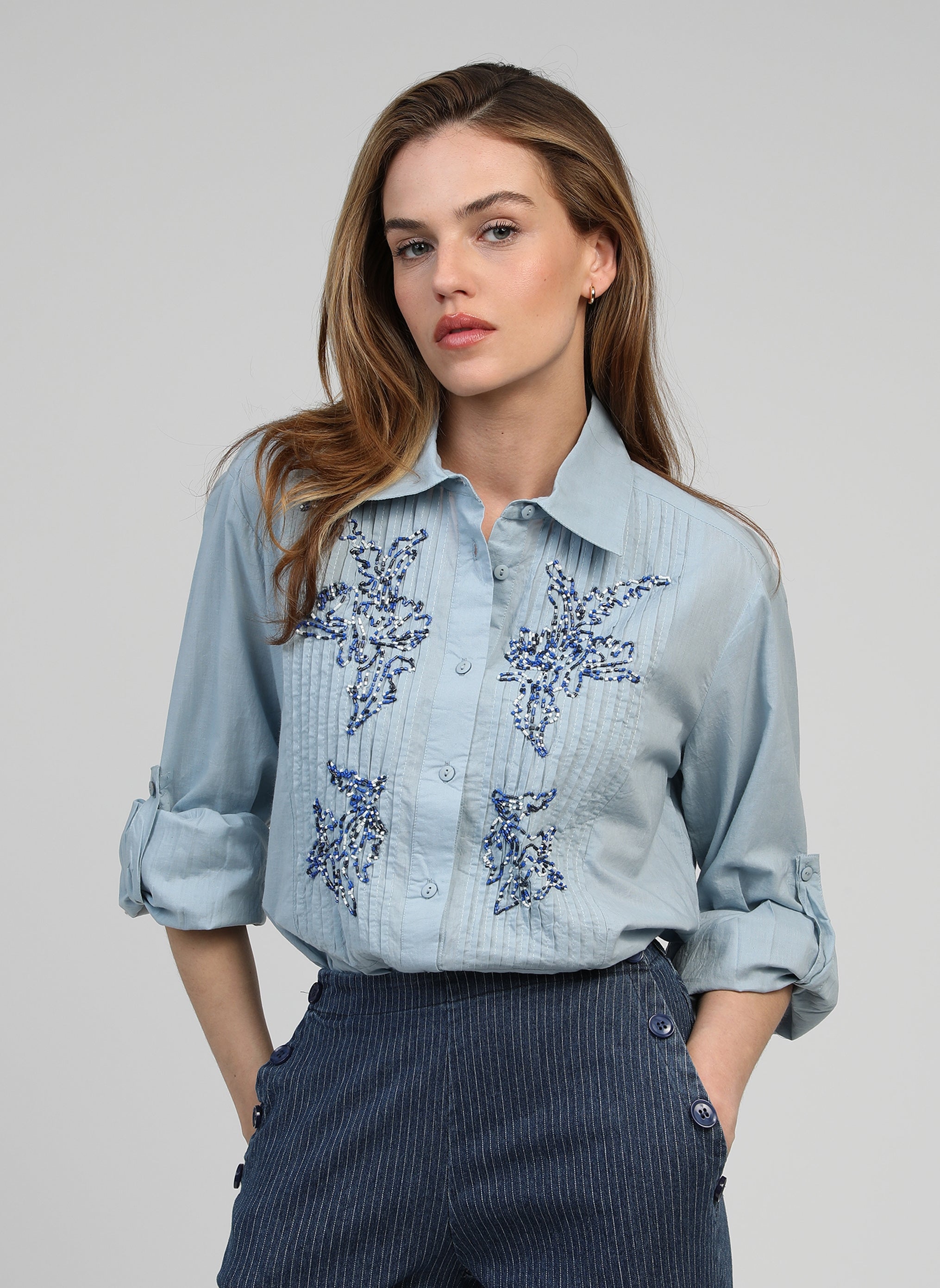 CHEMISE SELEA ciel