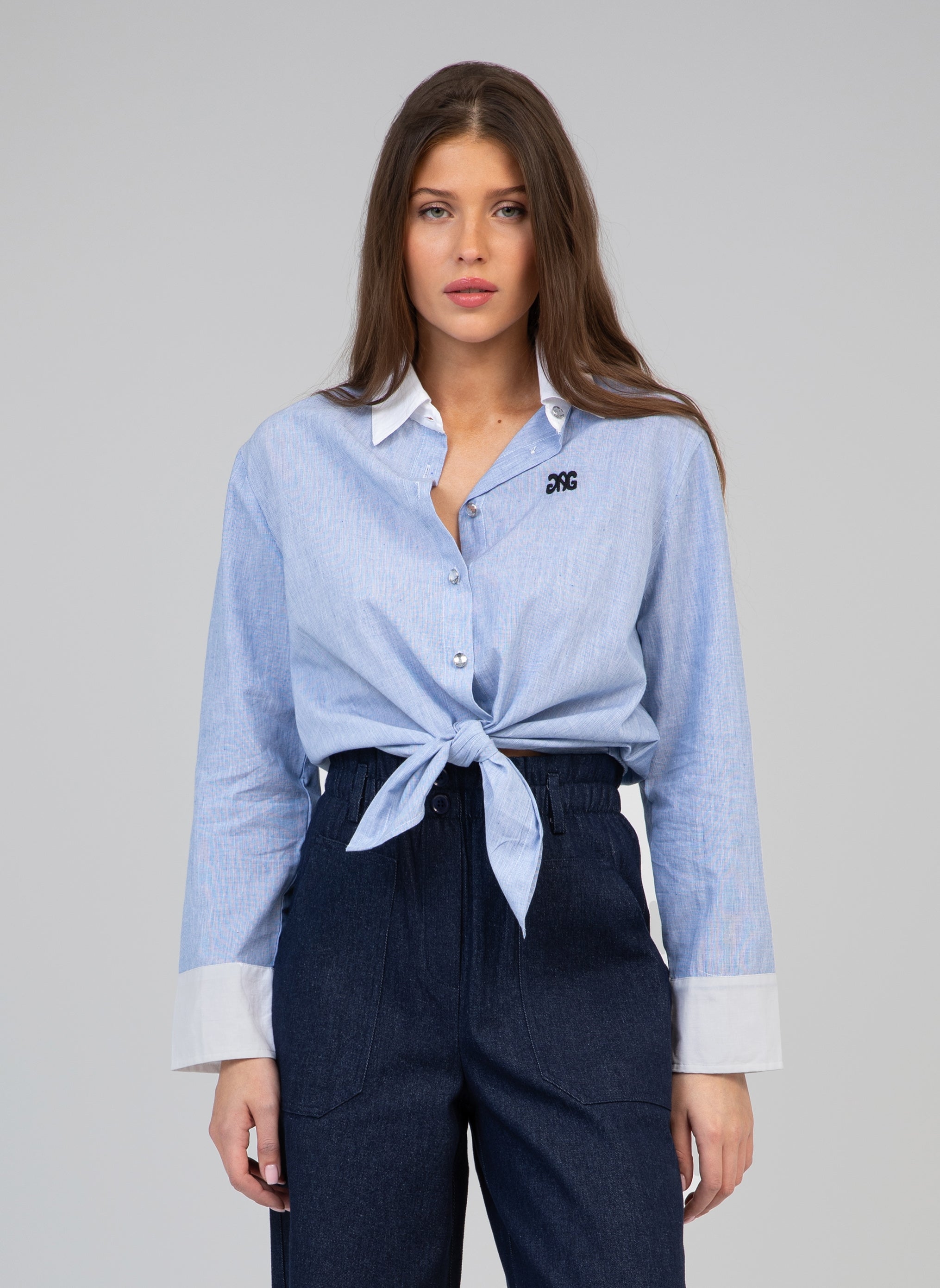 CHEMISE SENORA bleu