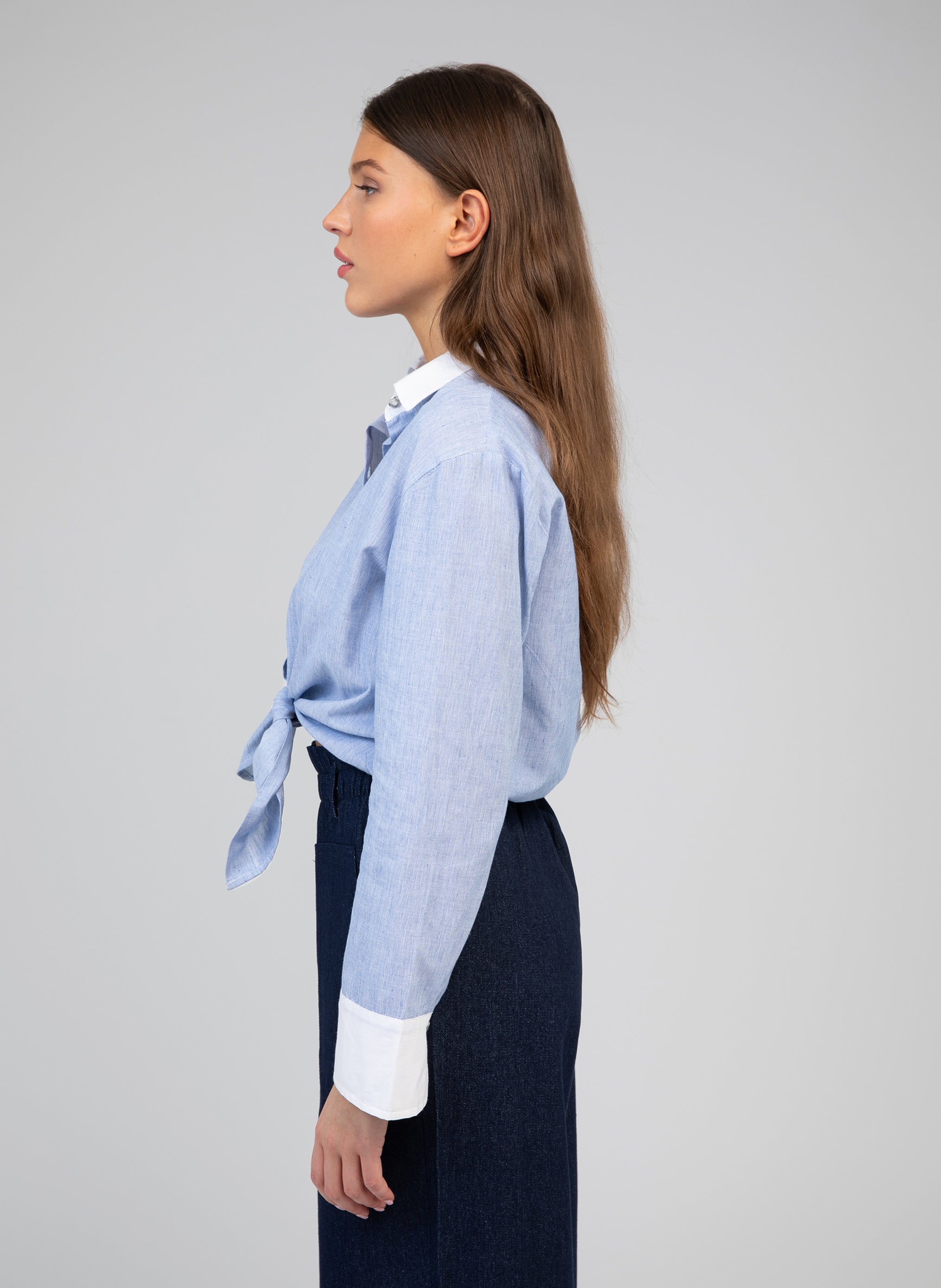 CHEMISE SENORA bleu