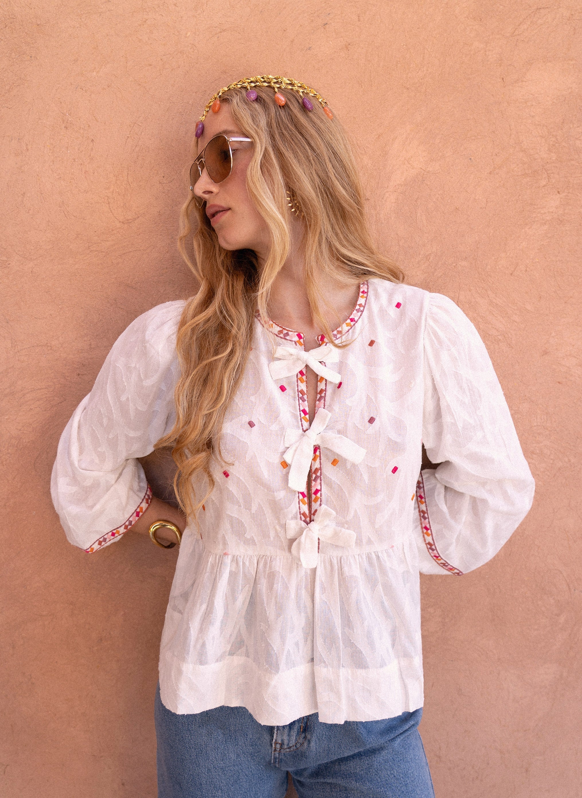 BLOUSE SERVANE ecru