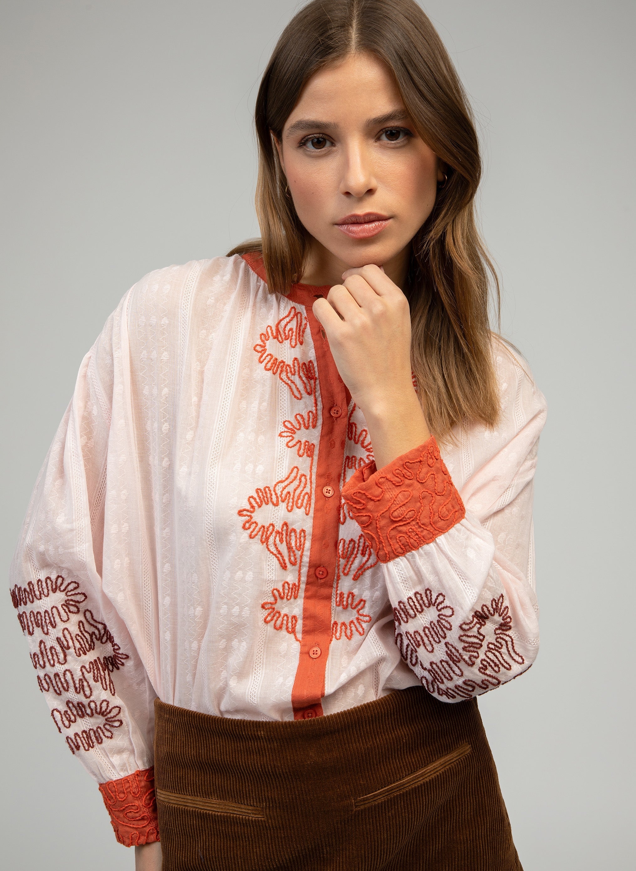 CHEMISE SISKA rose