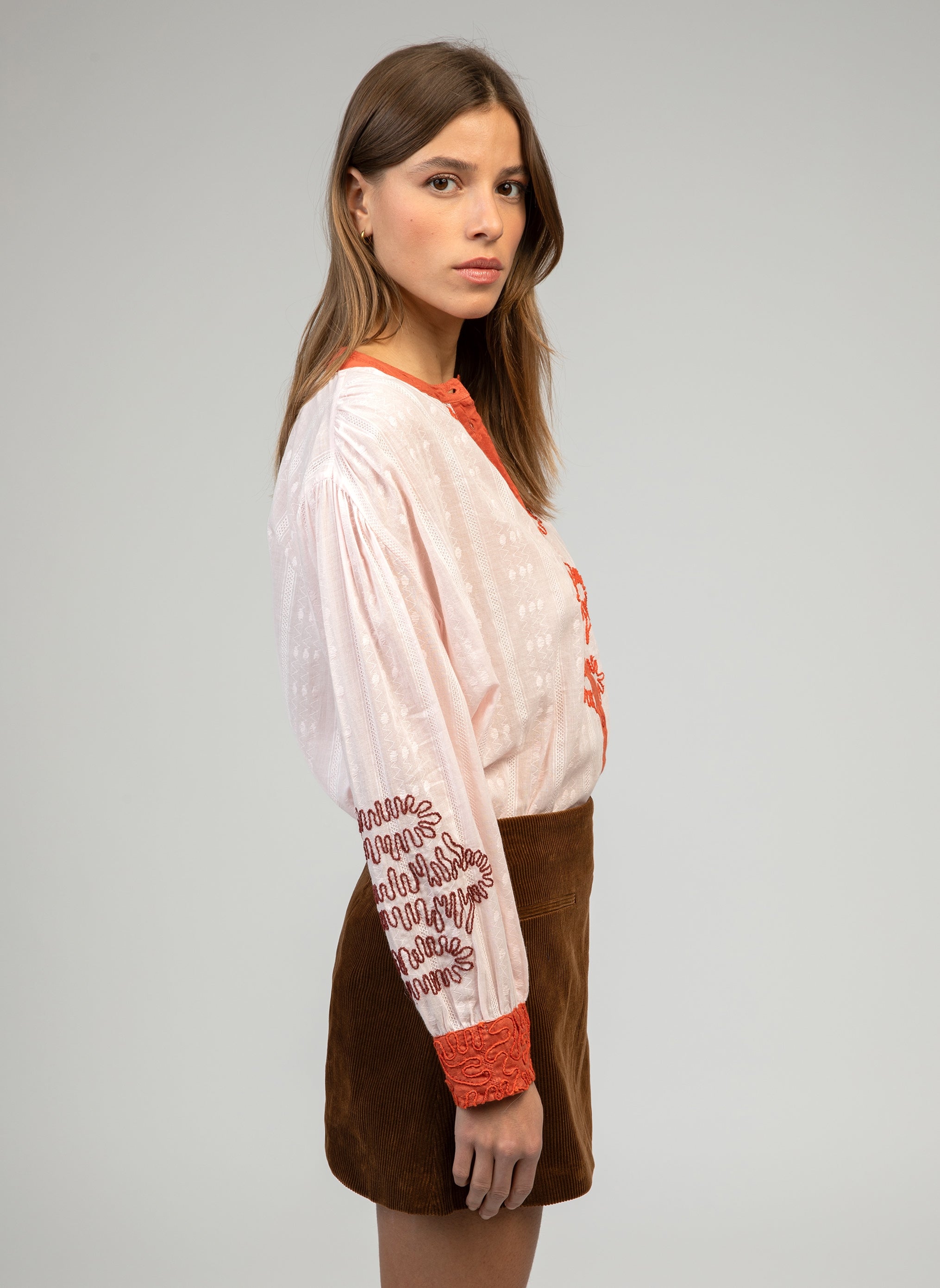 CHEMISE SISKA rose