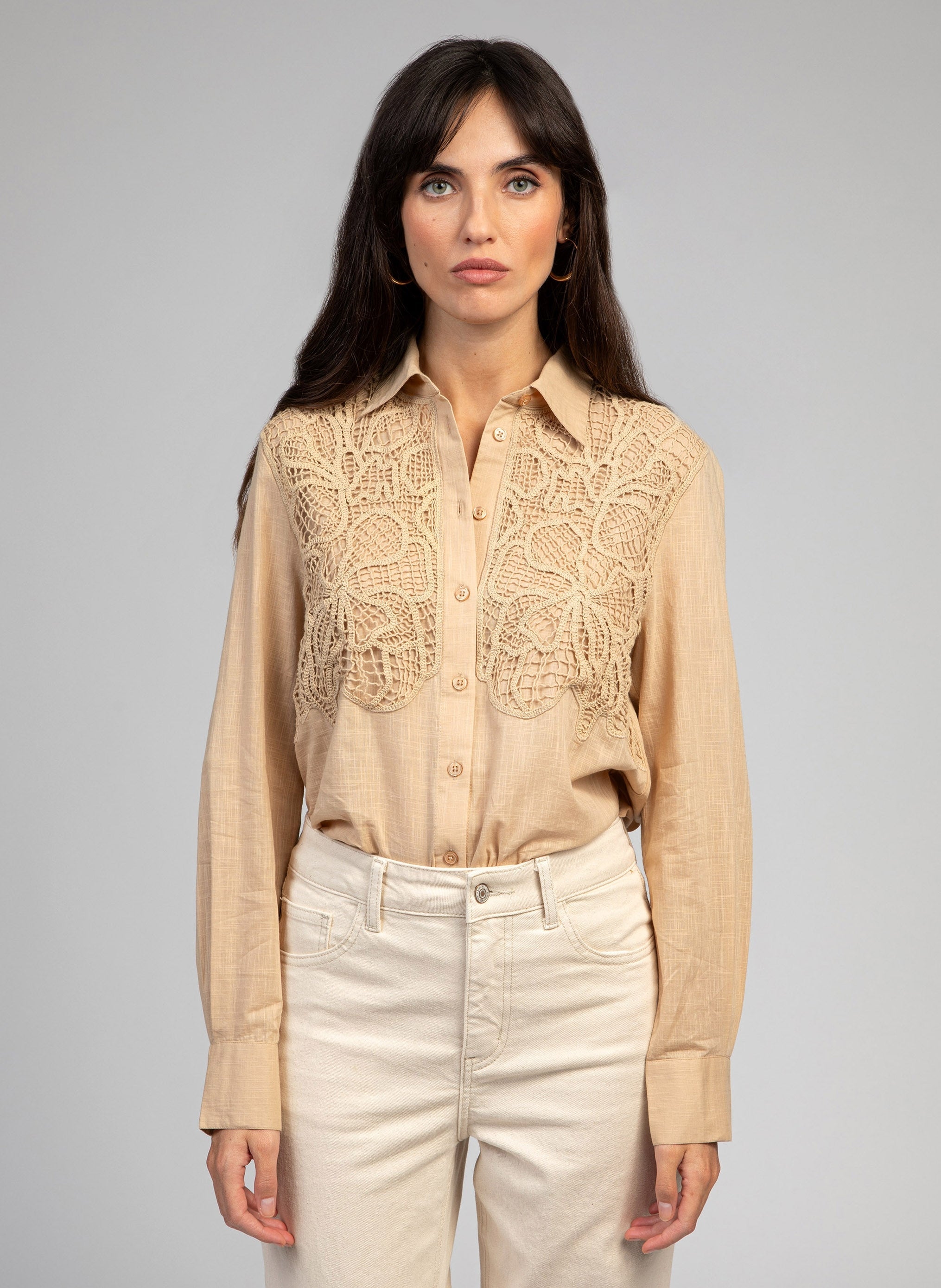CHEMISE SOUNIA beige