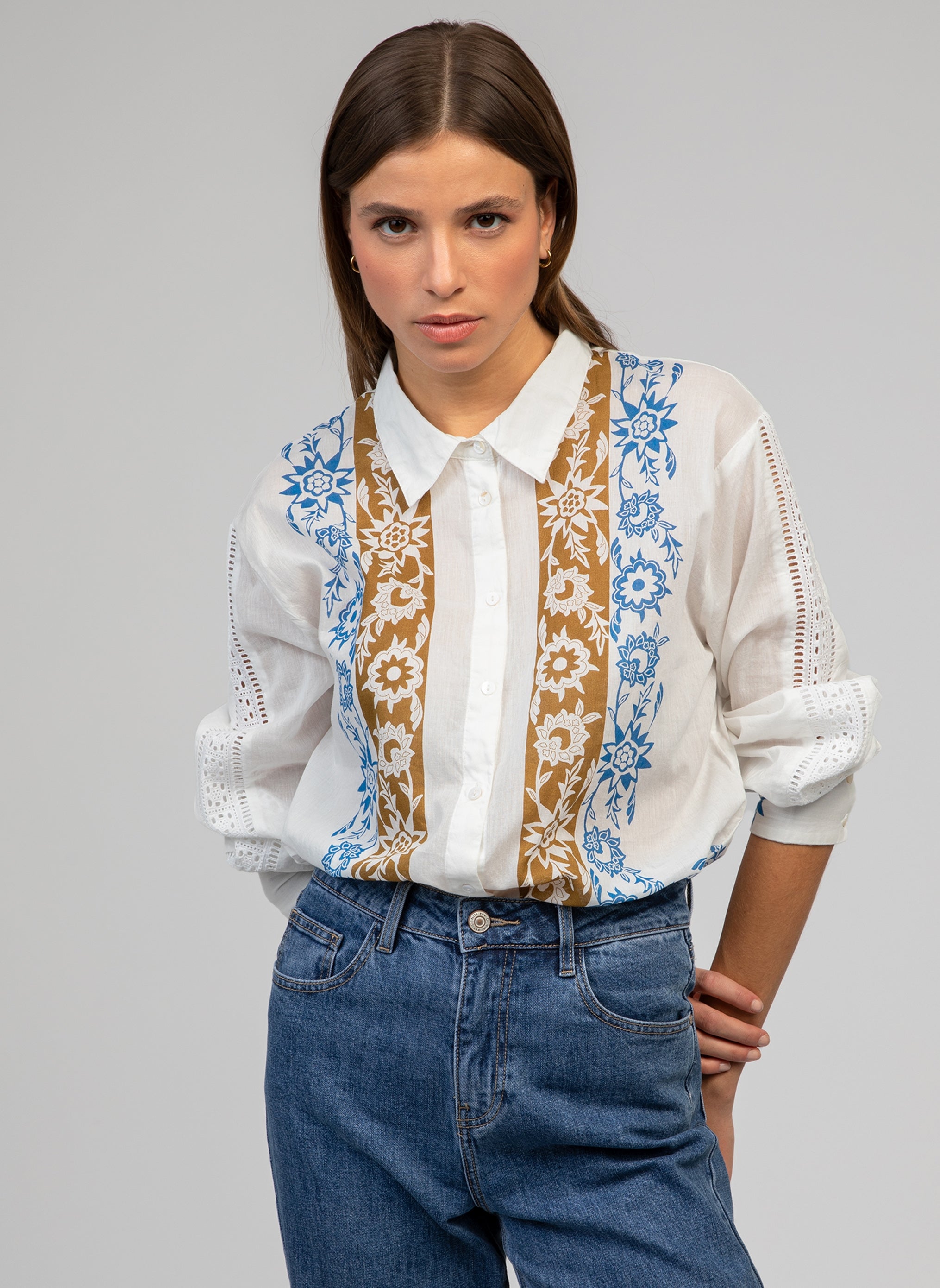 CHEMISE STANIA bleu