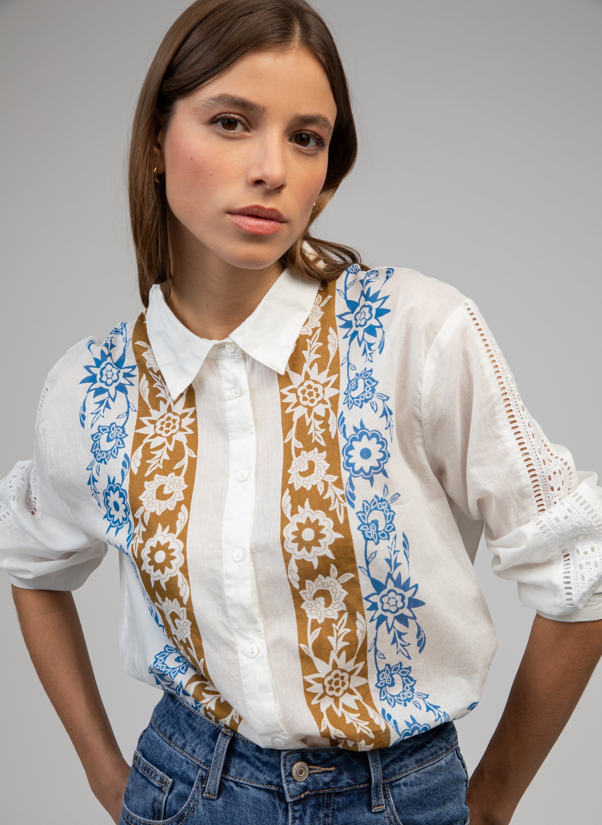 CHEMISE STANIA bleu