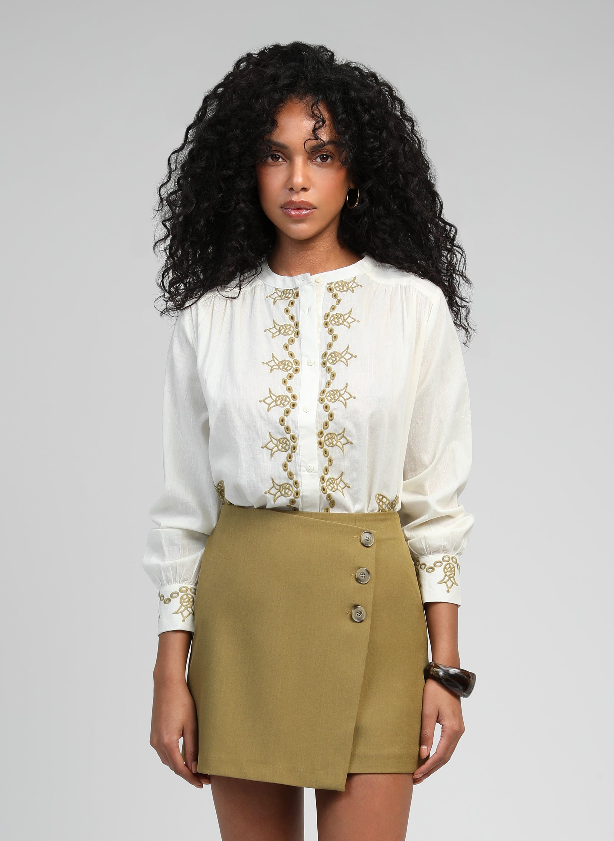 STEVANIA SHIRT white