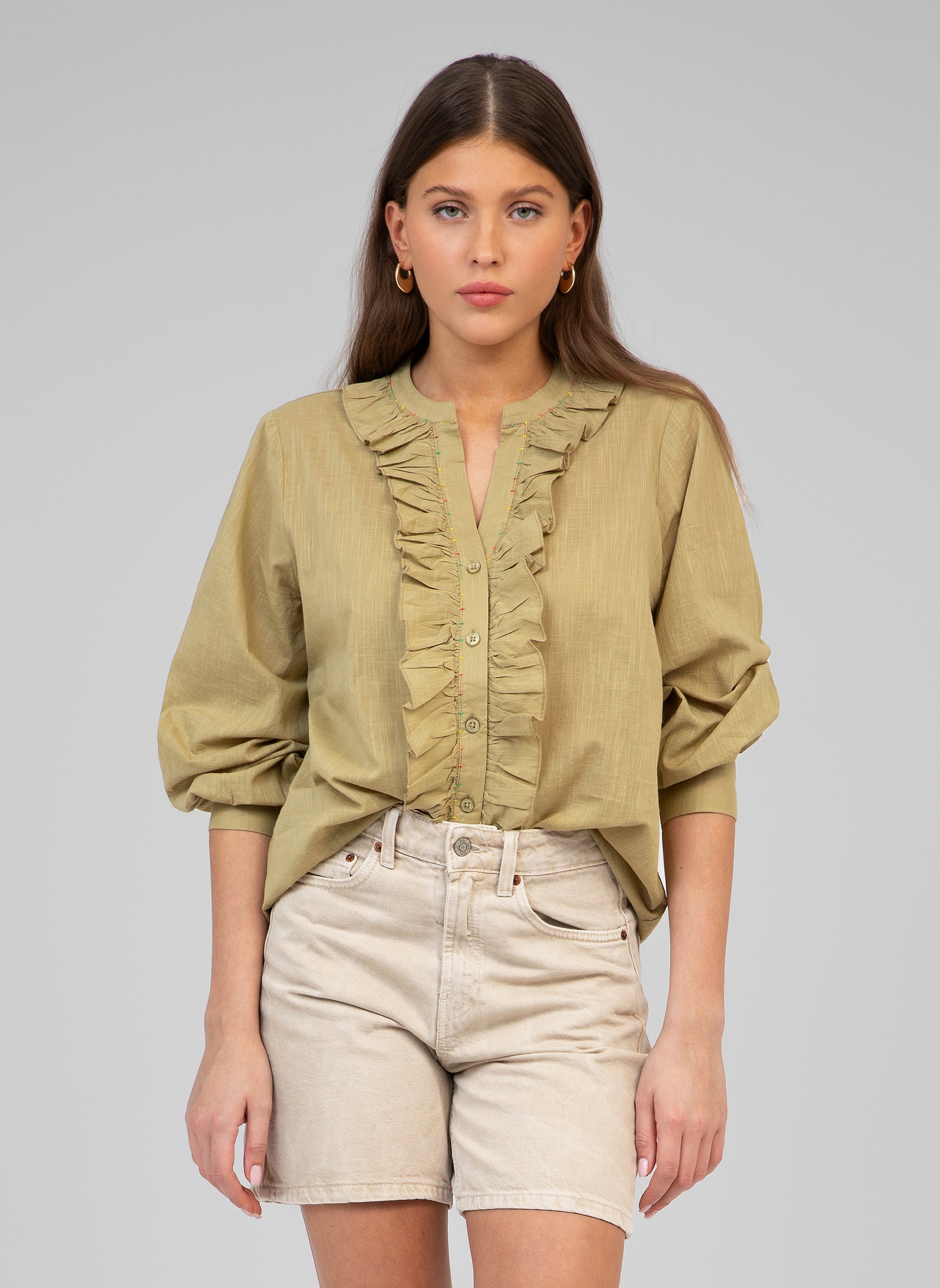 CHEMISE STOLIA olive