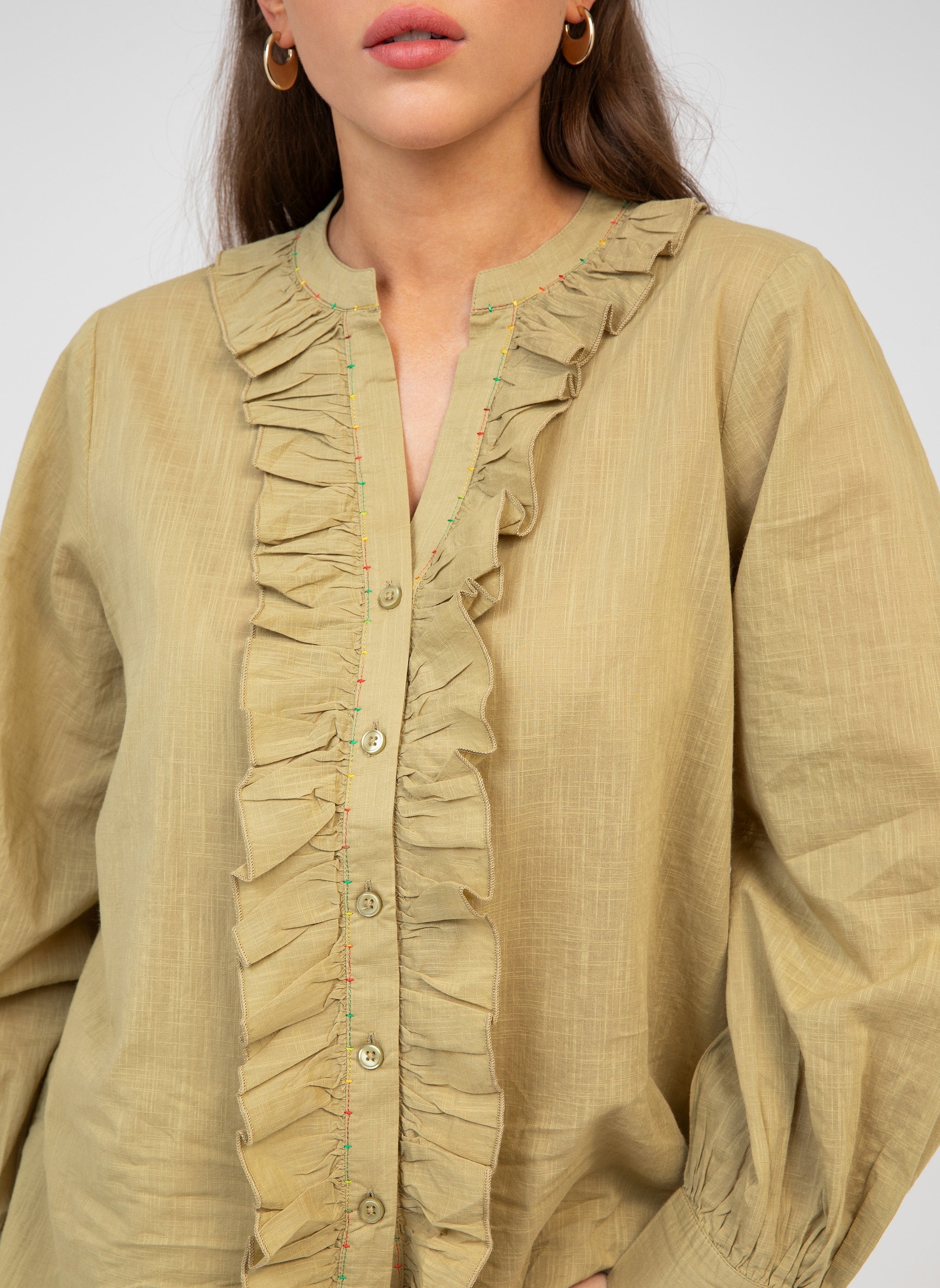 CHEMISE STOLIA olive