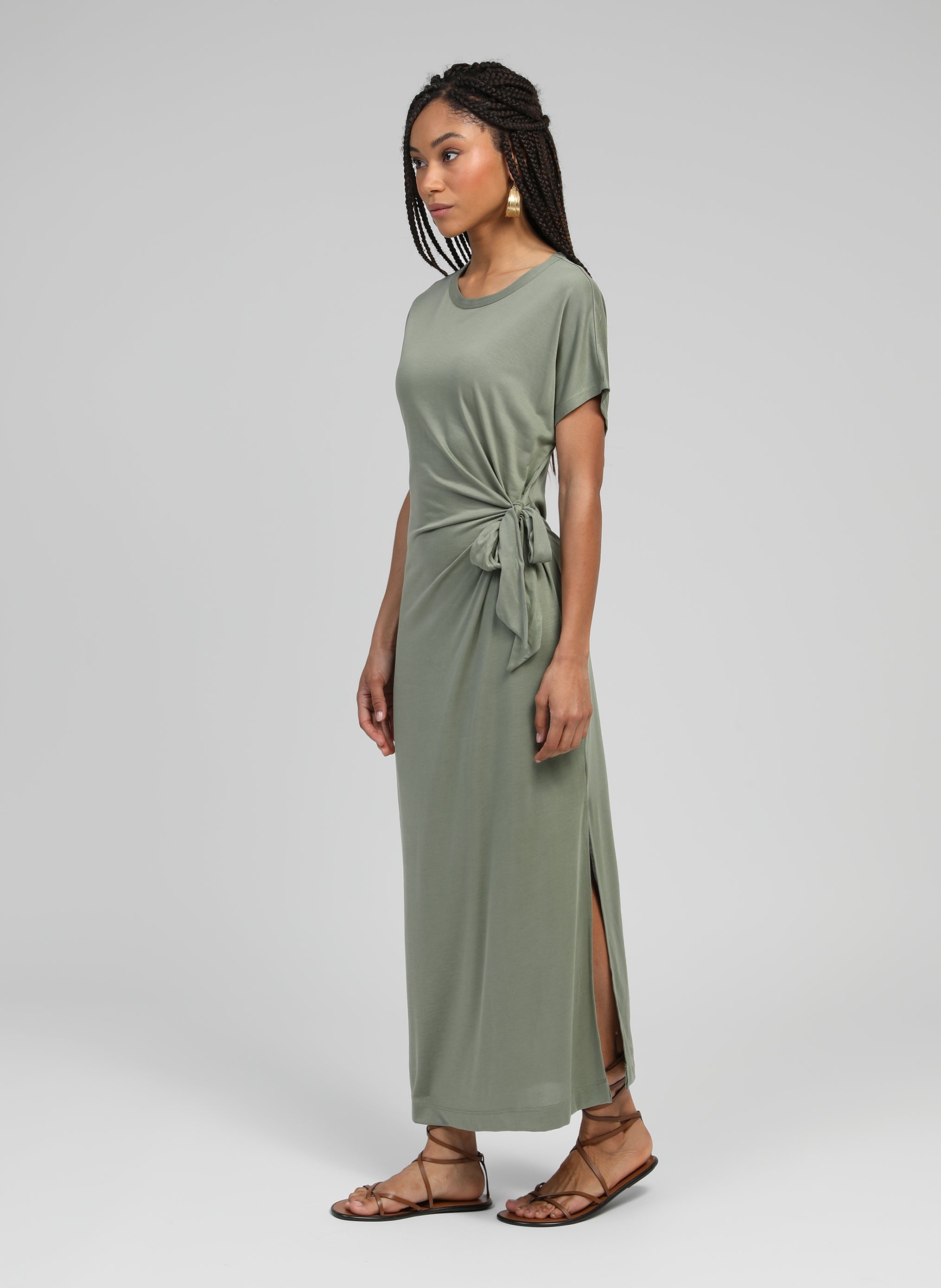 ROBE LONGUE TAMISARA kaki