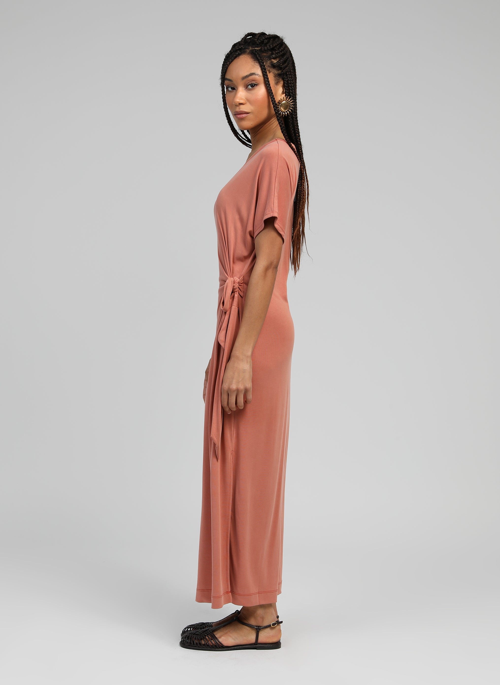 ROBE LONGUE TAMISARA terracotta