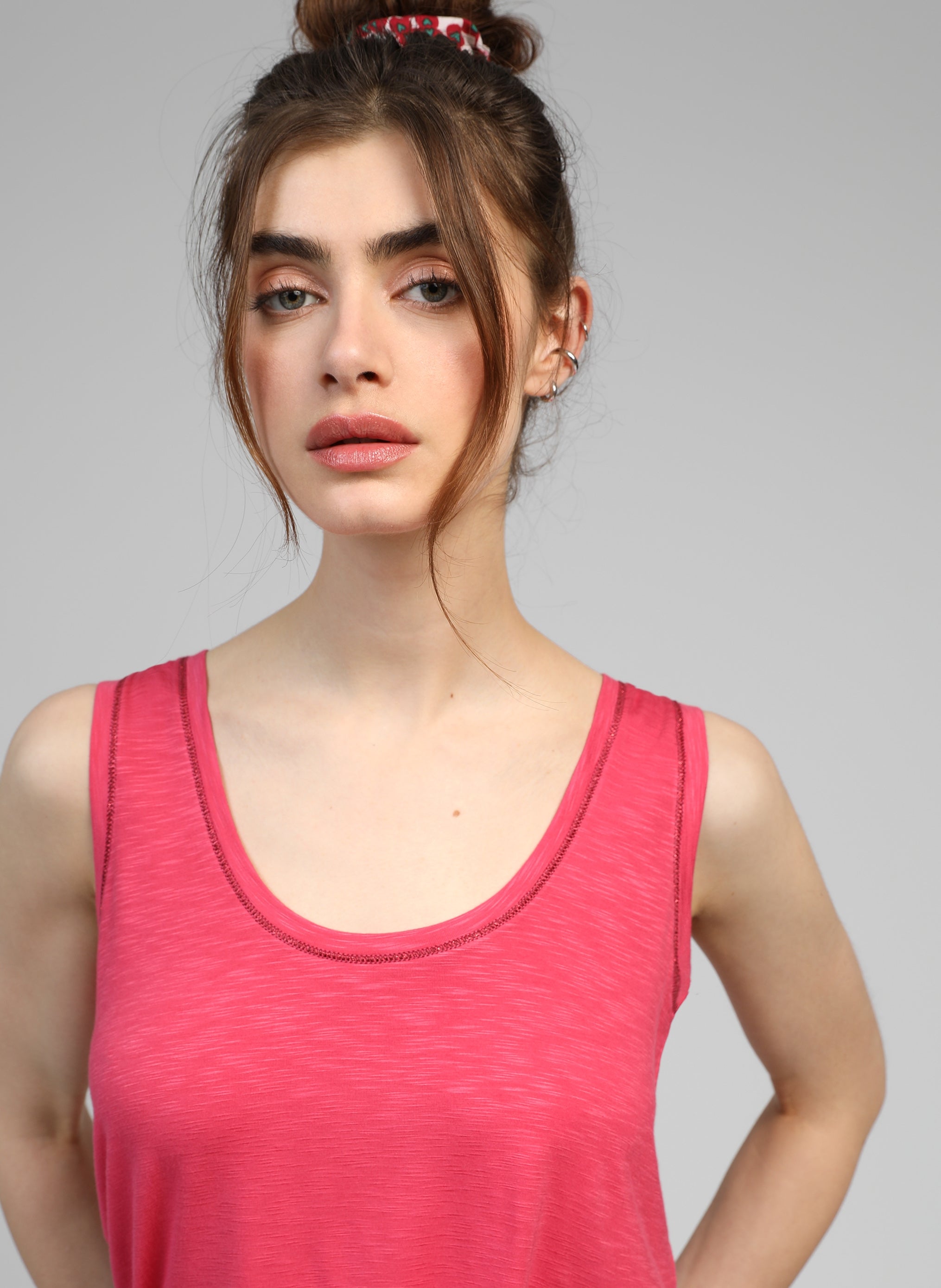 DEBARDEUR TANESSA framboise