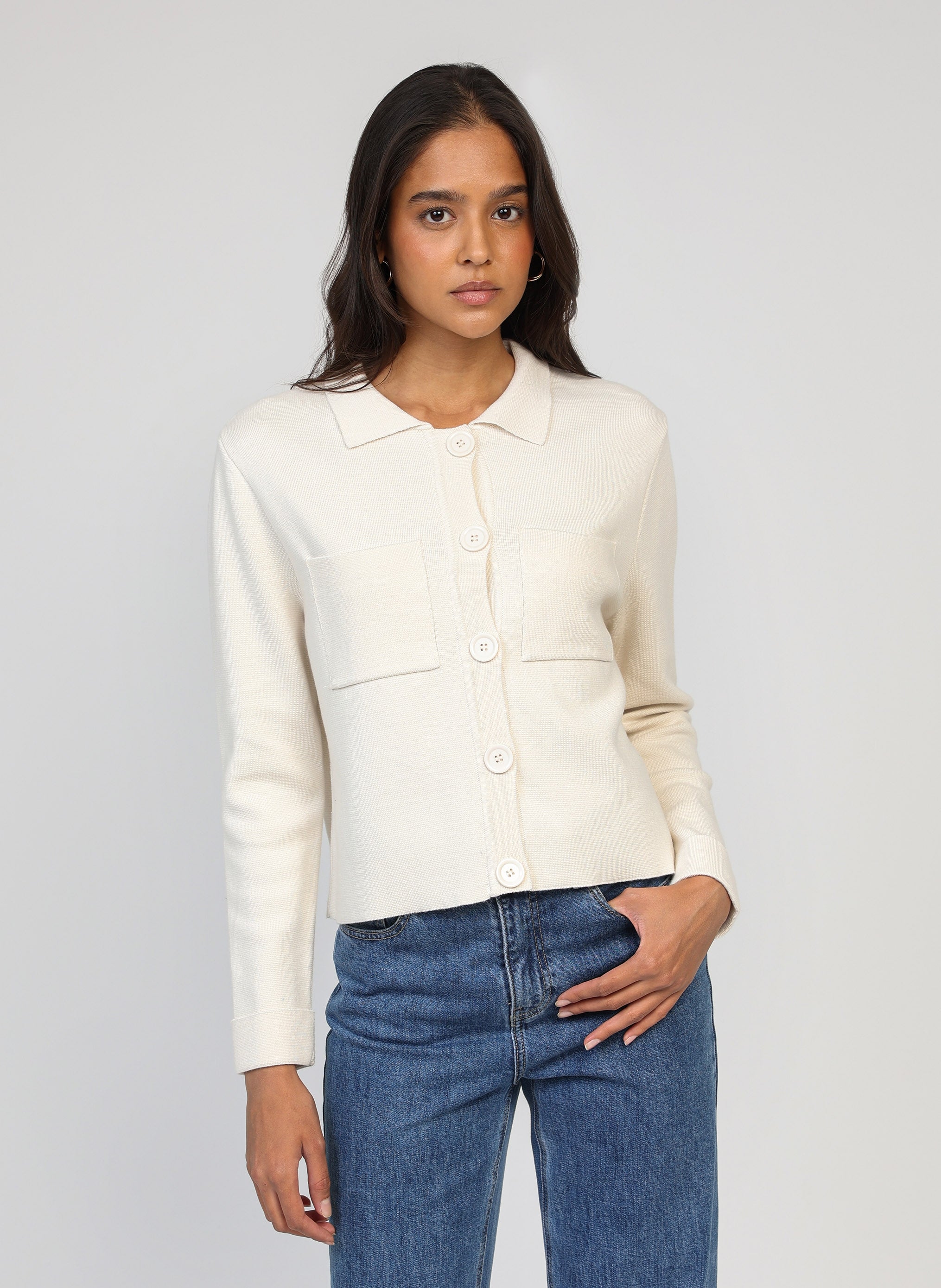 CARDIGAN VALIMANA ecru