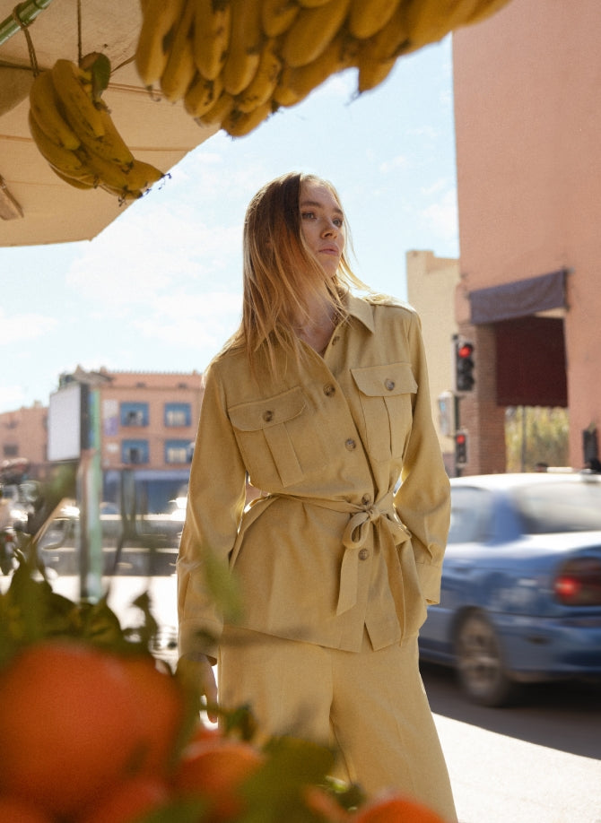 VESTE ZOALICE blé